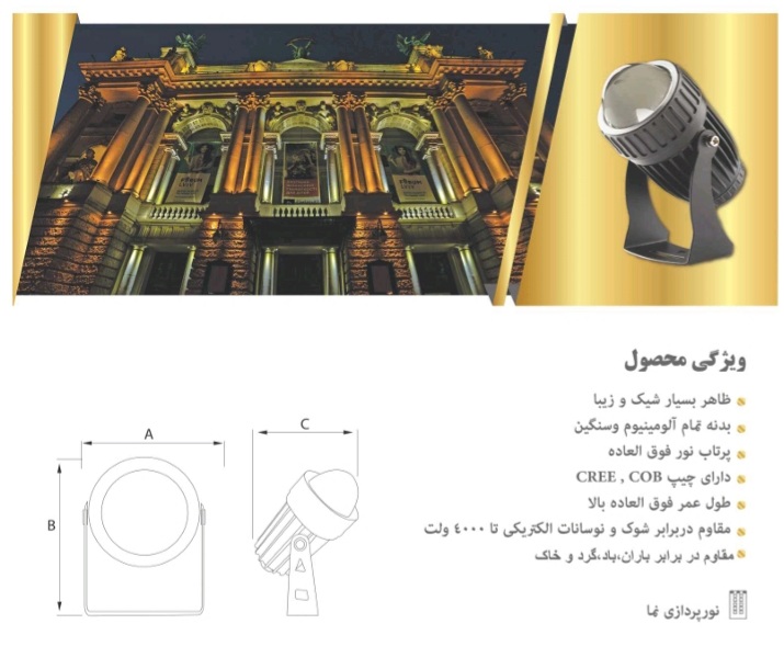 تصویر 1 از فروش عمده جت لايت 10وات از درب کارخانه